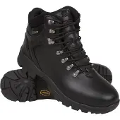 Mountain Warehouse Heren Latitude II Extreme Leather Waterdichte Wandelschoenen (Zwart)