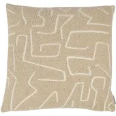 Mars & More Roy chenille jaquard kussen creme 45x45cm