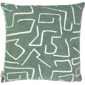 Mars & More Roy chenille jaquard kussen thijm groen 45x45cm