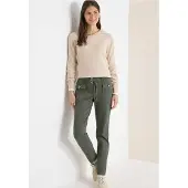Cecil Dames Broek met smalle pijpen - Groen - 30