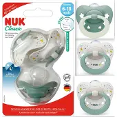 Nuk Classic | siliconen fopspenen | 3 st. set | 18-36 maanden