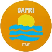 Reinders - Capri - Glasschilderij Ø 70 cm - Oranje