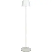 Konstsmide Oplaadbare vloerlamp | 124 cm | 2200-2700K | Dimbaar | Afstandsbediening | IP54 | Wit