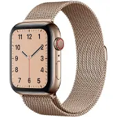 Apple Watch 44mm Polsband Milanees Goud