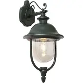 QAZQA Klassieke buiten wandlamp donkergroen met plastic IP44 - Genoa