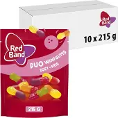 Red Band duo Winegums snoep - zoet fris - frisse fruitsmaak - 10x215g