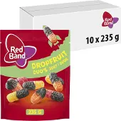Red Band magic Drop fruit duo's - snoep - zoet zuur & drop - 10x235g