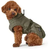 Hunter hondenjas Uppsala Trend, kleur: khaki, maat: 35 cm