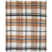 Mars & More Plaid ruit boucle beige 130x170cm