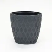 Vita Flow bloempot ellipse 60 antraciet