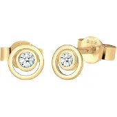 Elli DIAMONDS Oorbellen 'Kreis, Layer' goud / transparant