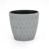 Vita bloempot Flow ellipse 60 grijs