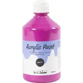 Packlinq Acrylverf Mat, roze, 500 ml/ 1 fles