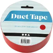 Packlinq Canvas tape, B: 38 mm, rood, 25 m/ 1 rol