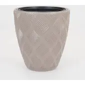 Vita bloempot Flow 40 taupe