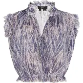 Faina Blouse beige / blauw