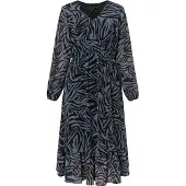 Faina Zomerjurk donkergrijs / zwart