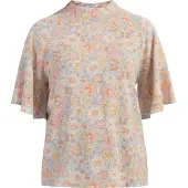 Usha Blouse beige / hemelsblauw / oranje