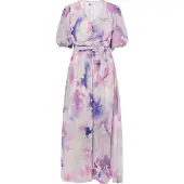 IZIA Jurk lichtblauw / orchidee / donkerlila / wit