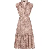 Faina Zomerjurk lichtbeige / lichtbruin