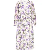 Usha Jurk groen / lila / wit