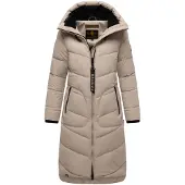 MARIKOO Wintermantel 'Benikoo' beige / zwart