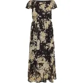 Faina Zomerjurk beige / taupe / zwart