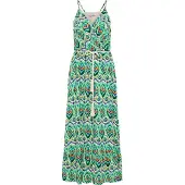 IZIA Zomerjurk lichtbeige / blauw / groen / kersrood