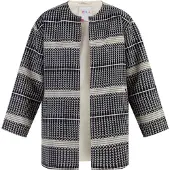 IZIA Gebreid vest crème / nachtblauw