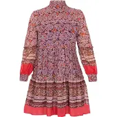 Usha Jurk bruin / sering / cyclaam / oranje