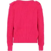 Faina Gebreid vest pink