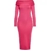 Faina Gebreide jurk pink