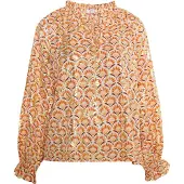 IZIA Blouse geel / goud / oranje / offwhite