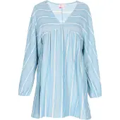 IZIA Jurk blauw / wit