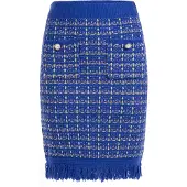 Faina Rok donkerblauw / offwhite