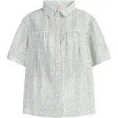 IZIA Blouse lichtblauw / offwhite