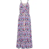IZIA Zomerjurk crème / blauw / turquoise / oranje