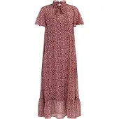 Faina Jurk donkerrood / wit