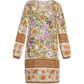 Usha Jurk gemengde kleuren / wolwit