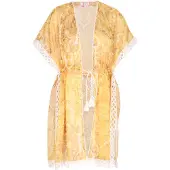 IZIA Kimono geel / wit