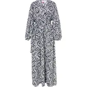 IZIA Jurk blauw / zwart / wit
