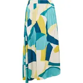 Faina Rok beige / blauw / geel