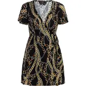 Faina Jurk gemengde kleuren / zwart