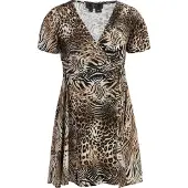 Faina Jurk beige / gemengde kleuren