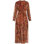 Faina Maxi jurk sookie Dames oranje