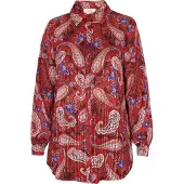 Usha Blouse beige / blauw / rood / zwart