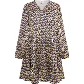 IZIA Blousejurk enziaan / donkerblauw / goud