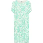 Usha Zomerjurk turquoise / wolwit