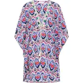 IZIA Kimono crème / turquoise / lichtblauw / oranje
