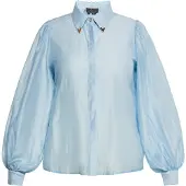 Faina Blouse lichtblauw